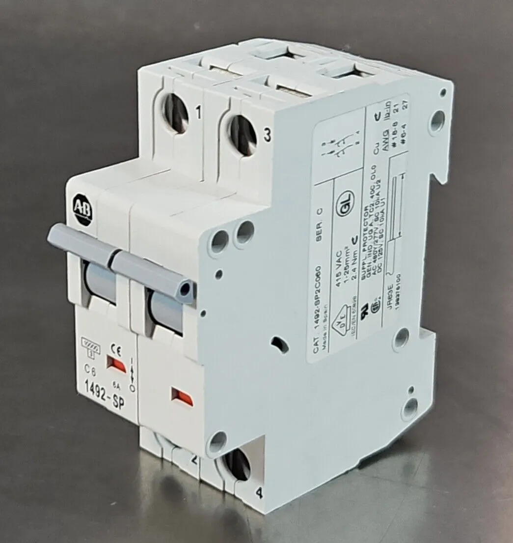 Allen-Bradley 1492SP2C060 Ser C Circuit Breaker. 4E-18