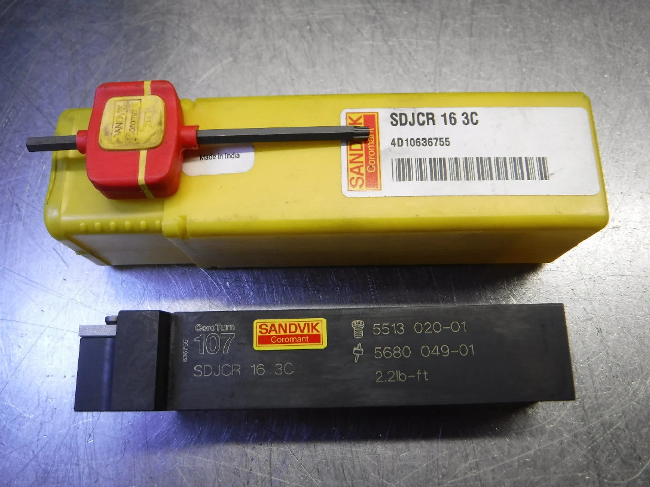 Sandvik 1" x 1" Indexable Lathe Tool Holder SDJCR 16 3C (LOC2295)