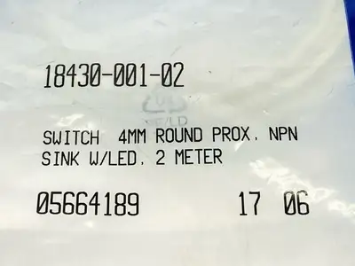 NEW PHD INDUCTIVE PROXIMITY SENSOR 2M 10-30VDC