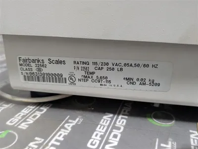 Fairbanks 22562 Roller Top Parcel Shipping Scale 250 lbs Capacity Used
