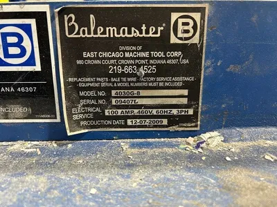 USED 2009 BALEMASTER 4030G-8