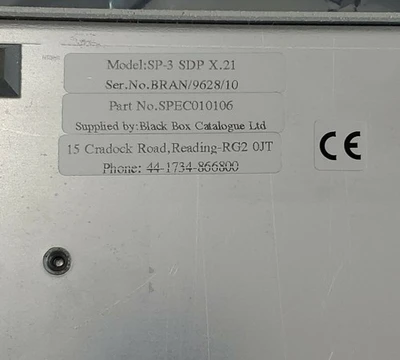 NEW Black Box SPEC010106
