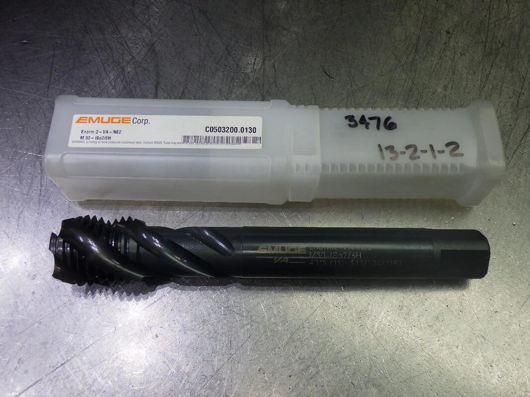 Emuge M30x3.5 ISO 2/6H 4 Flute HSS-E SF Bottom Tap C05032000130 (LOC1401A)