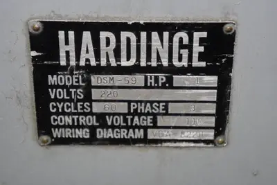 Hardinge DSM-59 Second Operation Lathe
