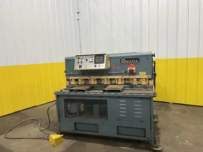 4' (48") X 10 GA AMADA MODEL #S-1232 HYDRAULIC SHEAR: STOCK #18197