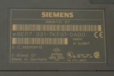 SIEMENS 6ES7-331-7KF01-0AB0 ANALOG INPUT MODULE 6ES73317KF010AB0
