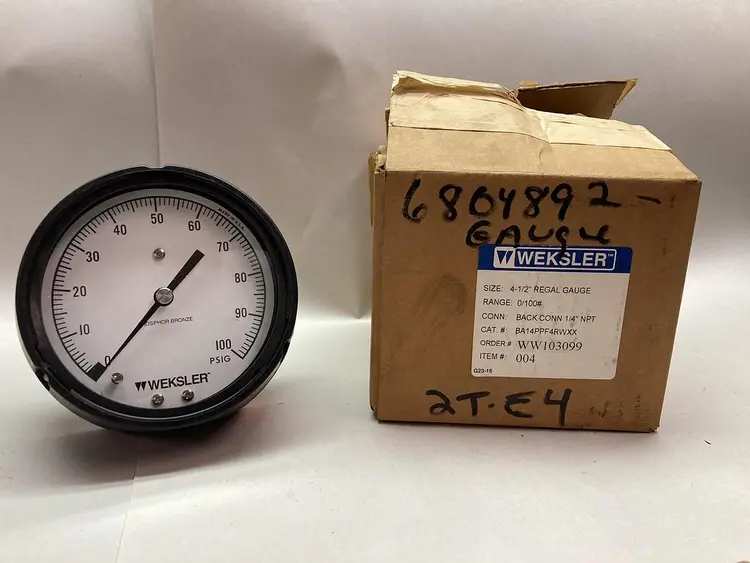 New | in-Stock WEKSLER BA14PHF4LWXX Universal Pressure Meters Ohio US | Surplus Asset Holdings #1246758