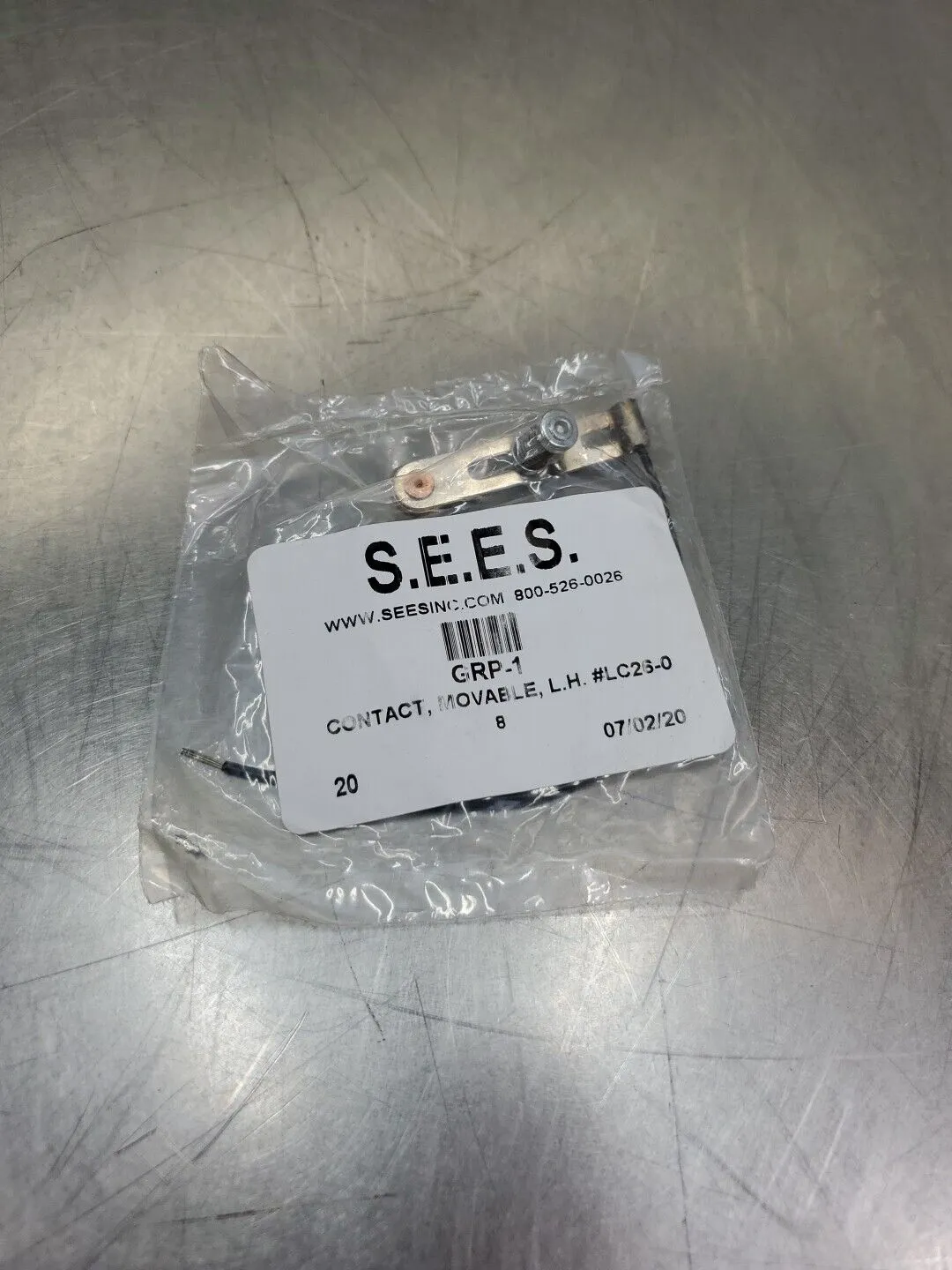 S.E.E.S. GRP-1 Movable Contact, L.H.#LC26-0. 4C-35