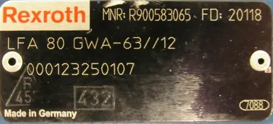 NEW REXROTH R900583065 LOGIC VALVE LFA-80-GWA-63//12