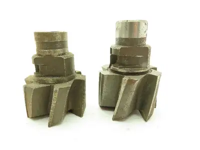120-6212 Radial Drive Counterbore Reamer Drill  6-Flute 2-1/8" Cut Dia  LOT OF 2
