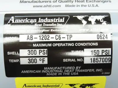 New | in-Stock AMERICAN INDUSTRIAL _UNKNOWN_ Heat Exchangers Indiana US | Arrow Industrial #1365822