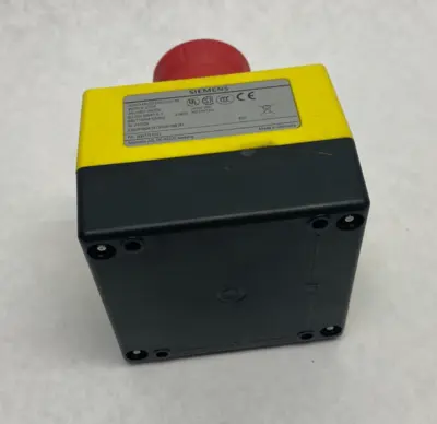 USED SIEMENS SIRIUS ACT PLASTIC EMERGENCY STOP HOUSING ASSEMBLY