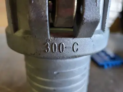 3" CAM Hose Barb Fitting Part C