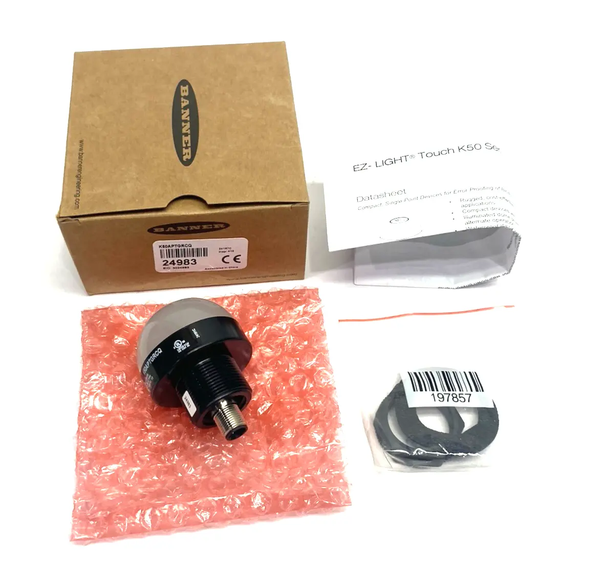 New | in-Stock Banner Engineering EZ-LIGHT 2-Color Touch Sensor; Overrides Job Light 24983 Sensors Michigan US | Maverick Industrial Sales #1393275