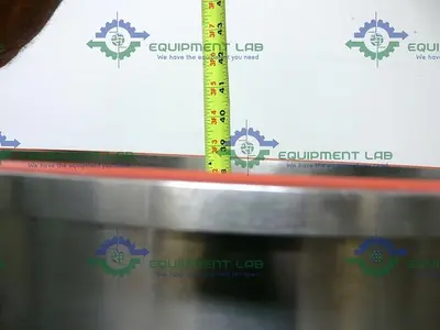 USED INDUSTRIAL POWDER HOPPER W/ SEW-EURODRIVE SAF67 AM143 GEAR REDUCER & 1HP MOTOR