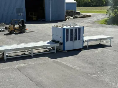 Makor Finishing Line w/ Butfering Sander, Q-One Reciprocating Sprayer, and FASTDRY Curing Oven