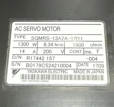USED Yaskawa SGMRS-13A2A-YR11