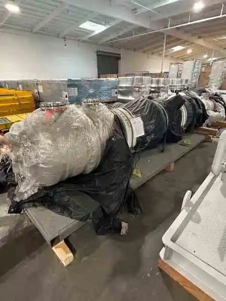 1100 sq ft stainless steel shell & tube heat exchanger