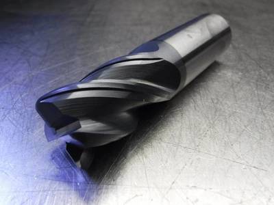 Widia/Hanita 1" 4 Flute Carbide Endmill 1 Shank 1.0x1.0x1.50x4.0-0.125R (LOC1461)