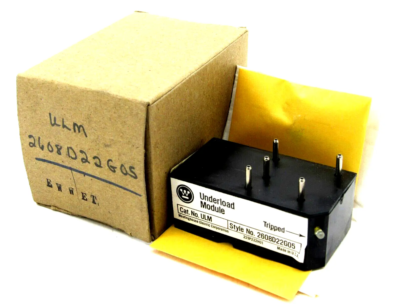 NEW WESTINGHOUSE ULM RELAY UNDERLOAD MODULE 2608D22G05 MODEL A