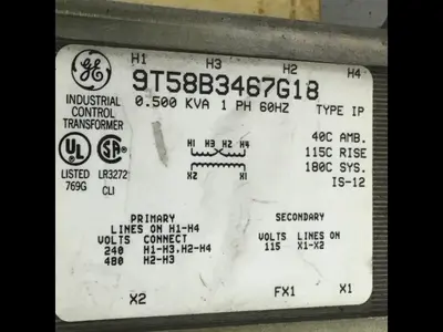 USED GENERAL ELECTRIC 9T58B3467G18