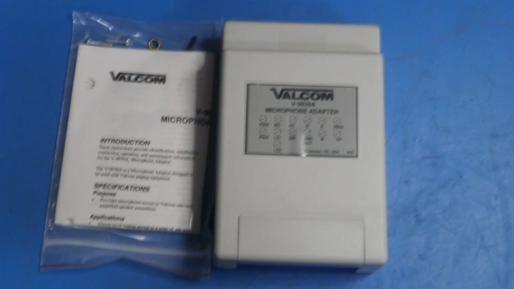 New | in-Stock Valcom Microphone Adapter Telecom/Utility Arizona US | ASSET CONVERSION SPECIALISTS, INC. #321966