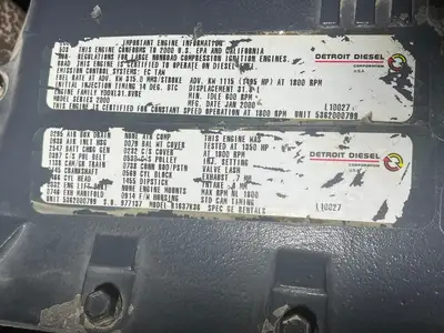 USED 2000 MTU/MARATHON MTU V16 2000 / MARATHON 574RSL4038