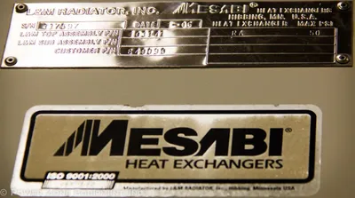 NEW MESABI HEAT EXCHANGER