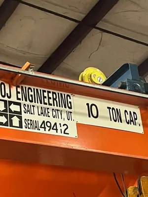 1994 HOJ Engineering 10-Ton Overhead Cranes | JPS International Inc (2)
