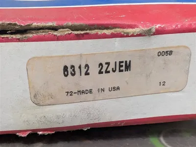 SKF 6312 2ZJEM Radial / Deep Groove Roller Bearing 60x130x31mm New NIB