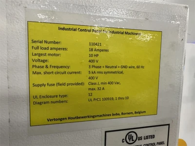 Used 2021 VERTONGEN "PROFIL1" Woodworking Moulders Texas US | MachineryMax #1488407