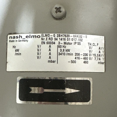 Used Siemens 2BH7620-0AK32-8 Blowers Indiana US | J&J Industrial Supply #1292094