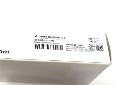 New | in-Stock Leuze Fork Photoelectric Sensor, Teach Input, 50115803 Photoelectric Sensors Michigan US | Maverick Industrial Sales #1461003