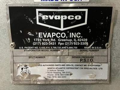 Used EVAPCO SSTL2-03188-VF Evaporators Ohio US | Equipment Recovery Corp. #1329674