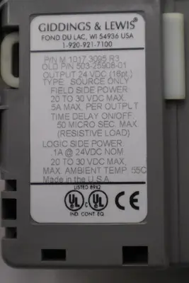 GIDDINGS & LEWIS DANAHER MOTION M.1017.3095 R3 / M10173095 R3 MODULE #6005