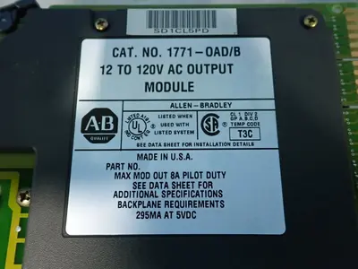 USED ALLENBRADLEY 1771OAD/B