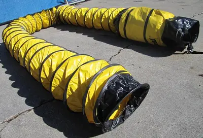 General 8" Diameter FD825 Portable Yellow Flexible Ducting Duct 22' Long