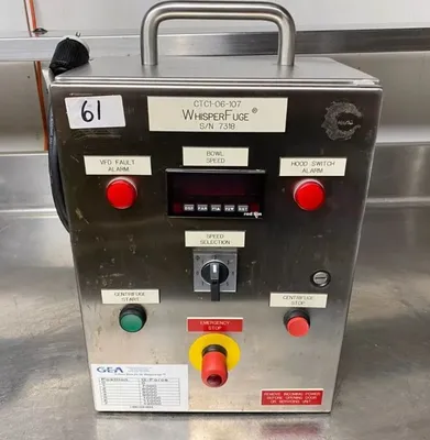 Westfalia CTC 1-06-107 lab clarifier centrifuge, 316SS.