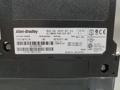 Allen Bradley 1756-0W16I/A L02 ControlLogix 16Pt Relay Output Module. 3E-25