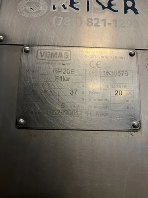 USED VEMAG HP 20E
