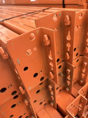 Interlake 8′ Tear Drop Pallet Rack Rails