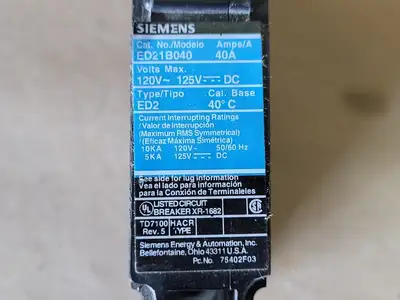USED SIEMENS ED21B040