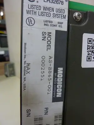 USED MODICON AS-B865-001