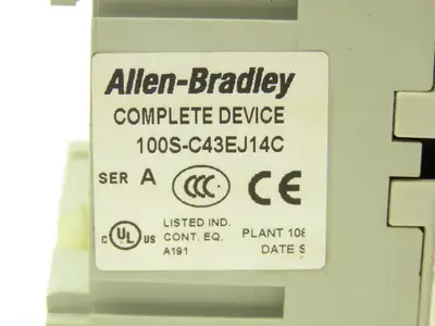 Allen Bradley 100S-C43EJ14C 3 Pole Contactor Safety Control Relay 24VDC Coil