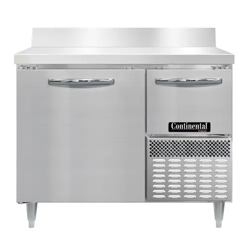 Continental DFA43NSSBS 43" W Worktop Freezer W/ (2) Sections & (2) Doors, 115v