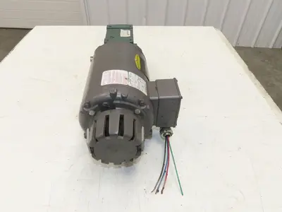 Dodge Baldor 17Q15R56 Gear Motor 15:1 Reducer 117 RPM 0.75Hp 230/460V 3PH LH 56C