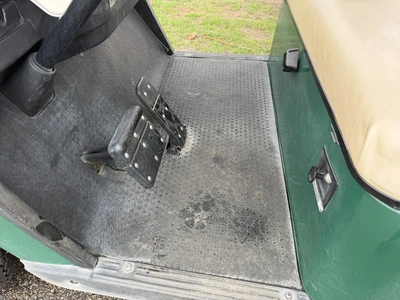 (1) 2015 E-Z-Go golf cart with a Kawasaki gas engine, includes Club Clear club and ball washer, does...