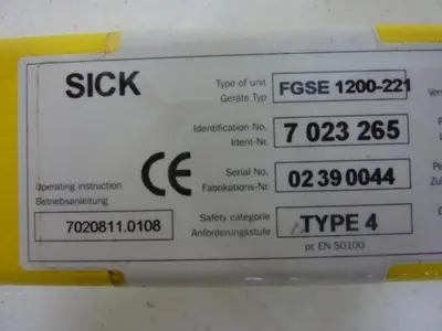 USED SICK OPTIC ELECTRONIC FGSE 1200-221
