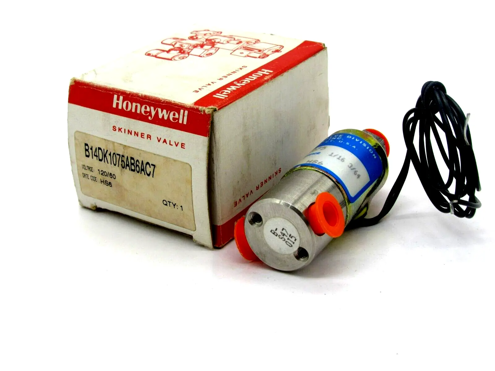 NEW HONEYWELL B14DK1075 SKINNER VALVE B14DK1075AB6AC7