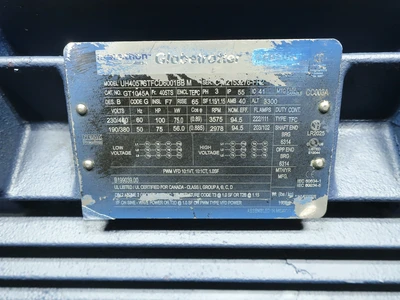 Used MARATHON UH405TSTFCD6001BB M A.C. Motors Ohio US | Aucto #1427213